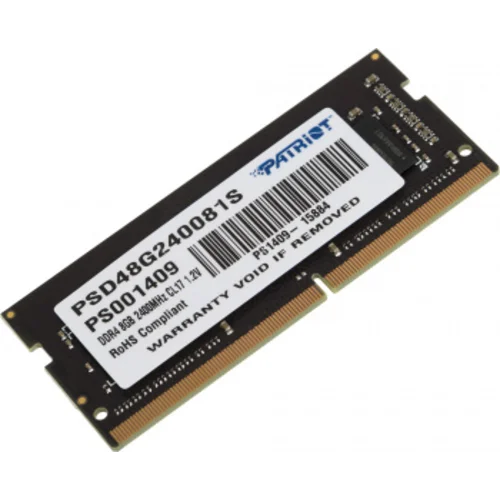 Память DDR4 8Gb 2400MHz Patriot PSD48G240081S RTL PC4-19200 CL17 SO-DIMM 260-pin 1.2В