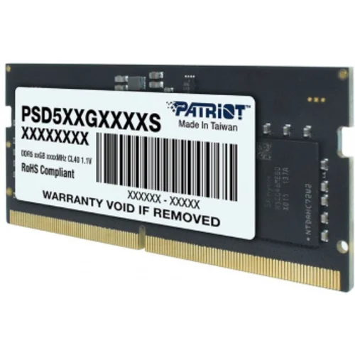 Память DDR5 16GB 4800MHz Patriot PSD516G480081S RTL PC5-38400 CL40 SO-DIMM 262-pin 1.1В