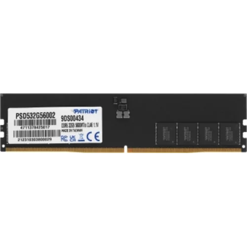Память DDR5 32GB 5600MHz Patriot PSD532G56002 Signature RTL PC5-44800 CL46 DIMM 288-pin 1.1В