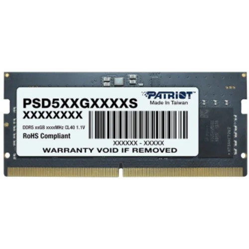 Память DDR5 8Gb 4800MHz Patriot PSD58G480041S RTL PC5-38400 CL40 SO-DIMM 260-pin 1.1В