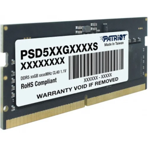 Память DDR5 8Gb 4800MHz Patriot PSD58G480041S RTL PC5-38400 CL40 SO-DIMM 260-pin 1.1В