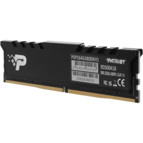 Память DDR5 2x32GB 4800MHz Patriot PSP564G4800KH1 Signature Premium RTL PC5-38400 CL40 DIMM 288
