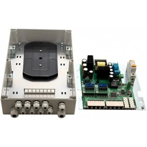 Уличный управляемый PoE коммутатор TFORTIS PSW-2G8F+ 8FE PoE +2GB SFP порта, питание 220В, IP66