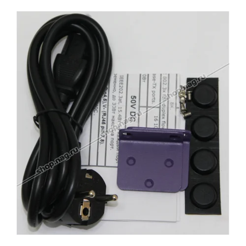 PoE коммутатор PUS-154-24-2L 26-портовый неуправляемый 802.3af 24*10/100BASE-TX + 2*1000 Комбо, 250Вт