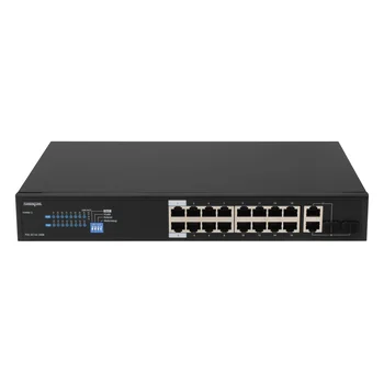 Неуправляемый 16 портовый PoE коммутатор PUS-2C16L-250R с возможностью установки в стойку