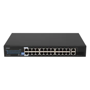 Неуправляемый 24 портовый PoE коммутатор PUS-2C24L-360R с возможностью установки в стойку