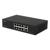 Неуправляемый 8 портовый PoE коммутатор PUS-2T08L-120RM с возможностью установки в стойку
