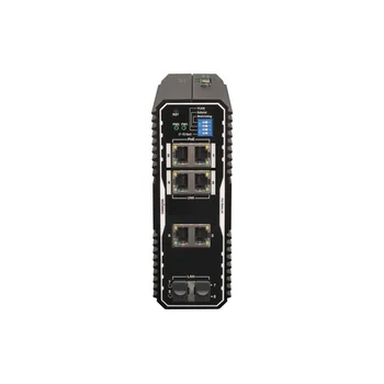 Неуправляемый промышленный 4 портовый PoE коммутатор POWERTONE PUS-TS04GL-BTi c 4 портами до 90Вт