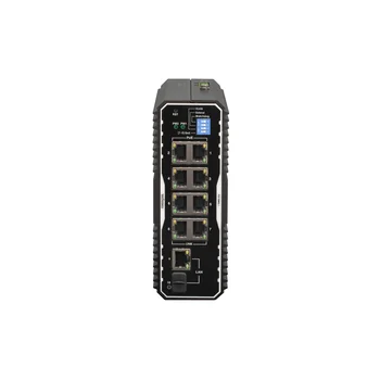 Неуправляемый промышленный 8 портовый PoE коммутатор POWERTONE PUS-TS08GL-i