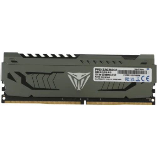Память DDR4 32Gb 3600MHz Patriot PVS432G360C8 Viper Steel RTL Gaming PC4-28800 CL18 DIMM 288