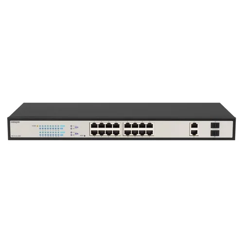 Управляемый гигабитный 16 портовый Web Smart PoE коммутатор POWERTONE PWS-TS16G-250R