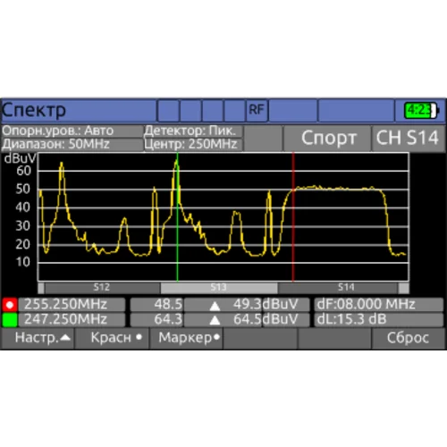 Измеритель сигналов мультисистемный DVB-С/T2/S2 IPTV IT-100 Планар
