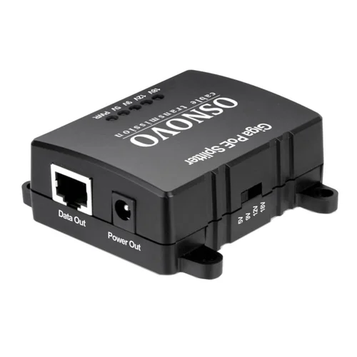 1-портовый сплиттер Osnovo PoE Splitter/G2 802.3af/802.3at 10/100/1000Mbps, 5В/3А, 9В/2.5А, 12В/2.5А, 18В/1.6А