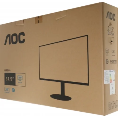 Монитор AOC 31.5" Value Line Q32V4 черный IPS LED 4ms 16:9 HDMI M/M матовая 250cd 178гр/178гр 2560x1