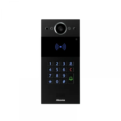 Вызывная панель Akuvox R20K в черном исполнении, накладной монтаж