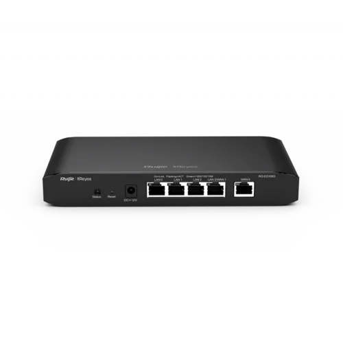 Маршрутизатор 5*1Гб/c, из них 4*POE порта с бюджетом 54 Вт, поддержка до 2 WAN, 100 одновременных пользователей, 300Mbps