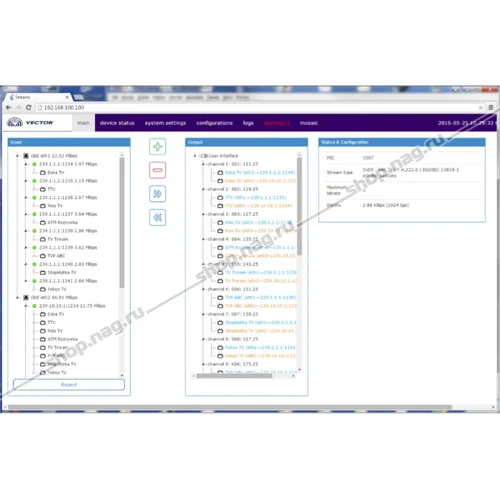 Цифро-аналоговая головная станция Vector ROTON F (IP-PAL) б/у