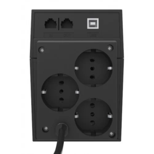 Источник бесперебойного питания Powercom Raptor, Line-Interactive, 600VA / 360W, Tower, Schuko, USB