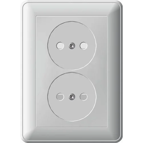 Розетка 2-м СП W59 16А IP20 без заземл. защ. шторки в сборе черн. бархат SE RS16-254-68
