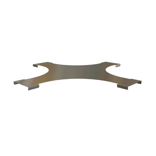 Крышка ответвителя X-образного горизонтального плавного 100x15 R100-0,8 мм