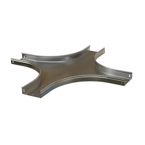 Ответвитель X-образный горизонтальный плавный 100x50 R100-0,8 мм