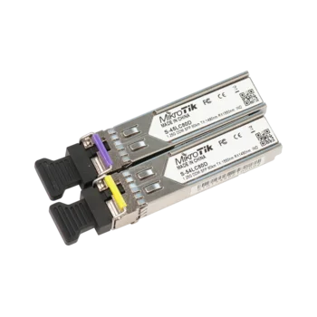 Пара модулей Mikrotik SFP оптический, 1.25G, дальность до 80км, 1490/1550нм