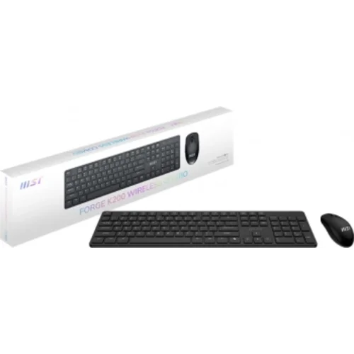 Клавиатура + мышь MSI FORGE K200 W COMBO MS-8ZA4 клав:черный мышь:черный беспроводная