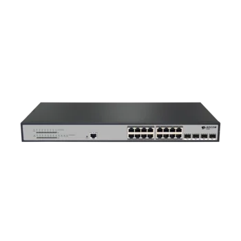 Управляемый PoE коммутатор уровня 2 BDCOM S2500-16P4S, 16x 10/100/1000Base-T PoE 802.3af/at до 240W, 4x 100/1000Base-X (SFP), 220V AC