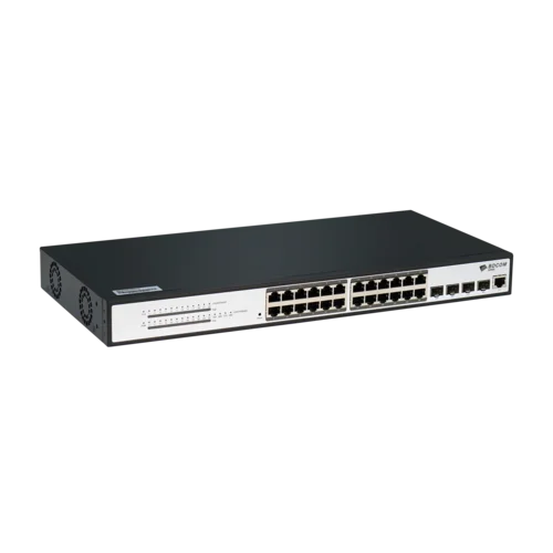 Управляемый коммутатор уровня 2 BDCOM S2500-24T4S, 24x 10/100/1000Base-T, 4x 100/1000Base-X (SFP), 220V AC