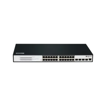 Управляемый коммутатор уровня 2 BDCOM S2500-24T4S, 24x 10/100/1000Base-T, 4x 100/1000Base-X (SFP), 220V AC