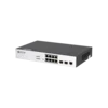 Управляемый PoE коммутатор уровня 2 BDCOM S2510-P, 8x 10/100/1000Base-T, 2x 100/1000BASE-X (SFP), PoE 802.3af/at до 130W, 220VAC