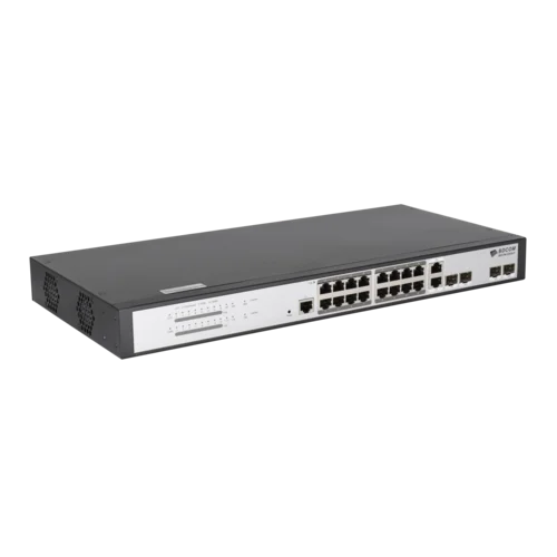 Управляемый PoE коммутатор уровня 2 BDCOM S2520-P, 16x 10/100/1000Base-T PoE 802.3af/at до 250W, 2x combo 1G SFP/RJ45, 2x 100/1000Base-X (SFP), 220VAC
