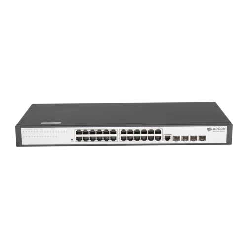 Управляемый коммутатор уровня 2 BDCOM S2528-C, 24x 10/100/1000Base-T, 4x combo 1G SFP/RJ45, 220VAC