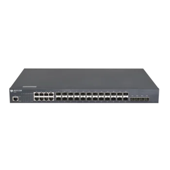 Управляемый коммутатор уровня 3 BDCOM S2900-24S8C4X, 16x 100/1000BaseX SFP, 8x Combo 10/100/1000BaseT / 100/1000BaseX SFP, 4x 1/10GE SFP+, 220VAC