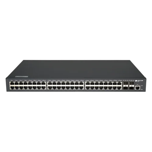 Управляемый коммутатор уровня 3 BDCOM S2900-48T4X, 48x 10/100/1000Base-T, 4x 1/10GE SFP+, 220VAC