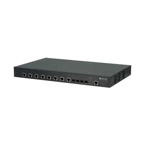 Управляемый коммутатор уровня 3 BDCOM S2900-8TG4X, 8x 1/2.5/10GBase-T, 4x 1/10GE SFP+, ~220V AC