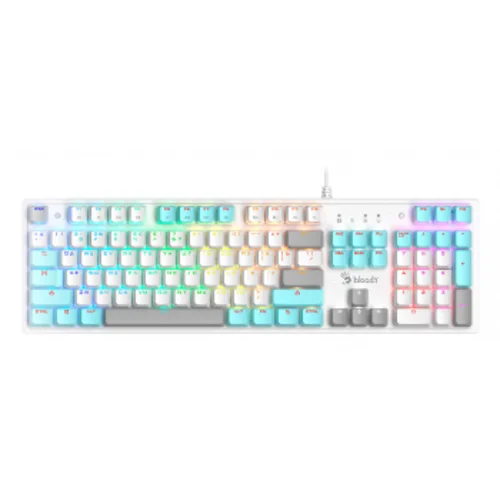 Клавиатура A4Tech Bloody S510N механическая белый USB for gamer LED (S510N (ICY WHITE ))