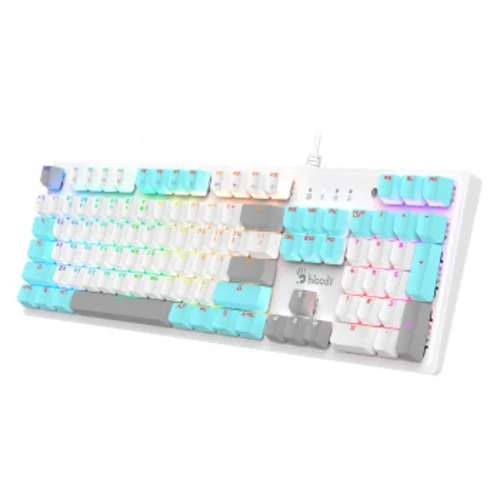 Клавиатура A4Tech Bloody S510N механическая белый USB for gamer LED (S510N (ICY WHITE ))