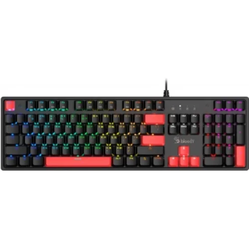 Клавиатура A4Tech Bloody S510R механическая черный USB for gamer LED (S510R USB FIRE BLACK/BLMS RED)