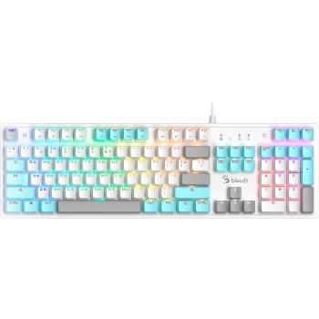 Клавиатура A4Tech Bloody S510R механическая белый USB for gamer LED (S510R USB ICY WHITE/BLMS RED)