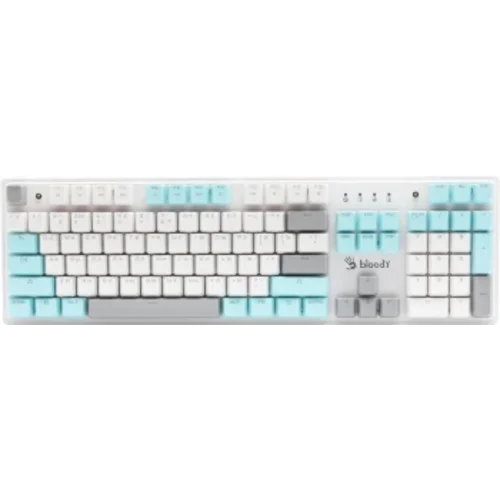 Клавиатура A4Tech Bloody S510R механическая белый USB for gamer LED (S510R USB ICY WHITE/BLMS RED)