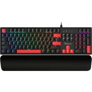 Клавиатура A4Tech Bloody S515R механическая черный USB for gamer LED (подставка для запястий)