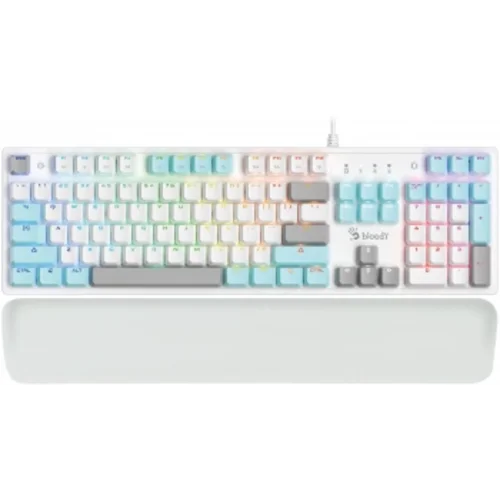 Клавиатура A4Tech Bloody S515R механическая белый USB for gamer LED (подставка для запястий)