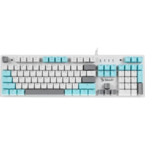 Клавиатура A4Tech Bloody S515R механическая белый USB for gamer LED (подставка для запястий)