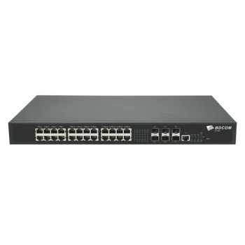 Управляемый коммутатор уровня 3 BDCOM S5700-24EP6X-760, 8x 2.5GBASE-Т PoE 802.3af/at/bt, 16x 2.5GBASE-Т PoE 802.3af/at, 6x 1/10GE SFP+, 220V AC