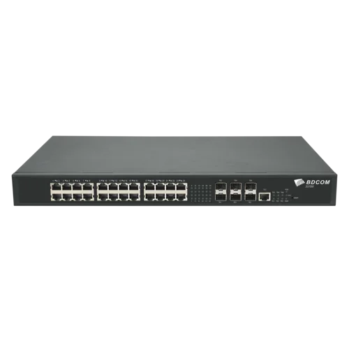 Управляемый коммутатор уровня 3 BDCOM S5700-24EP6X-760, 8x 2.5GBASE-Т PoE 802.3af/at/bt, 16x 2.5GBASE-Т PoE 802.3af/at, 6x 1/10GE SFP+, 220V AC
