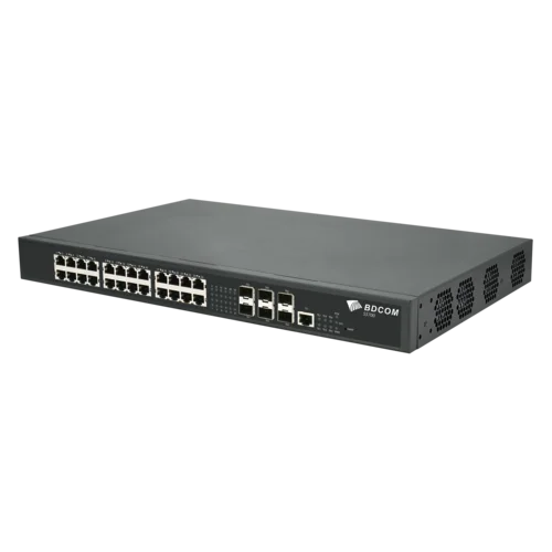 Управляемый коммутатор уровня 3 BDCOM S5700-24EP6X-760, 8x 2.5GBASE-Т PoE 802.3af/at/bt, 16x 2.5GBASE-Т PoE 802.3af/at, 6x 1/10GE SFP+, 220V AC