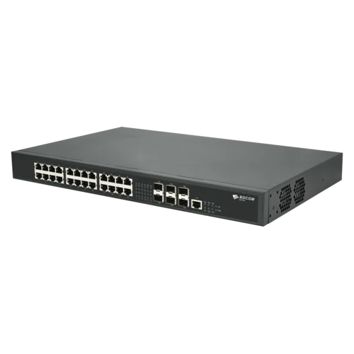 Управляемый коммутатор уровня 3 BDCOM S5700-24ET6Xv1, 24x 2.5GBASE-Т, 6x 1/10GE SFP+, 220VAC