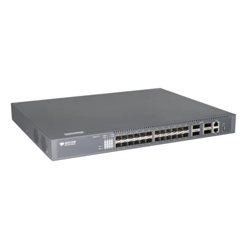 Управляемый коммутатор уровня 3 BDCOM S5828, 24x 1/10GE SFP+, 4x 40/100GE QSFP28+, Hot Swap БП 1+1, в комплекте 2x PSU AC ~220VAC