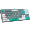 Клавиатура A4Tech Bloody S87 Energy механическая серый/зеленый USB for gamer LED (S87 USB ENERGY ASH)